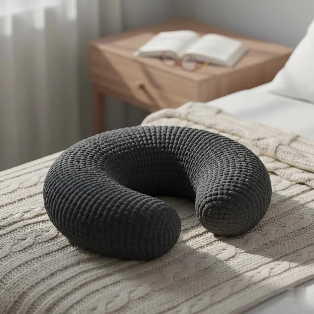 Neck ache pillow supporting cervical spine